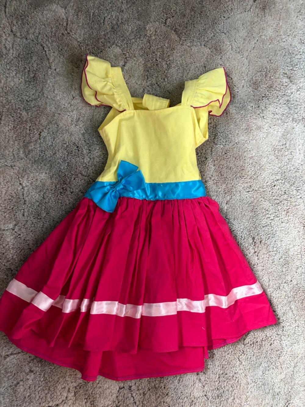 Girls' Yellow & Hot Pink “Fancy Nancy” Costume Dress
